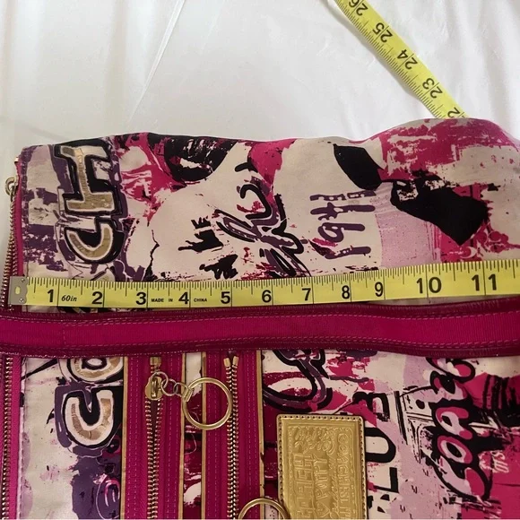 SOLD Coach Poppy Graffiti Graphic Tote Bag - Picture 13 of 13